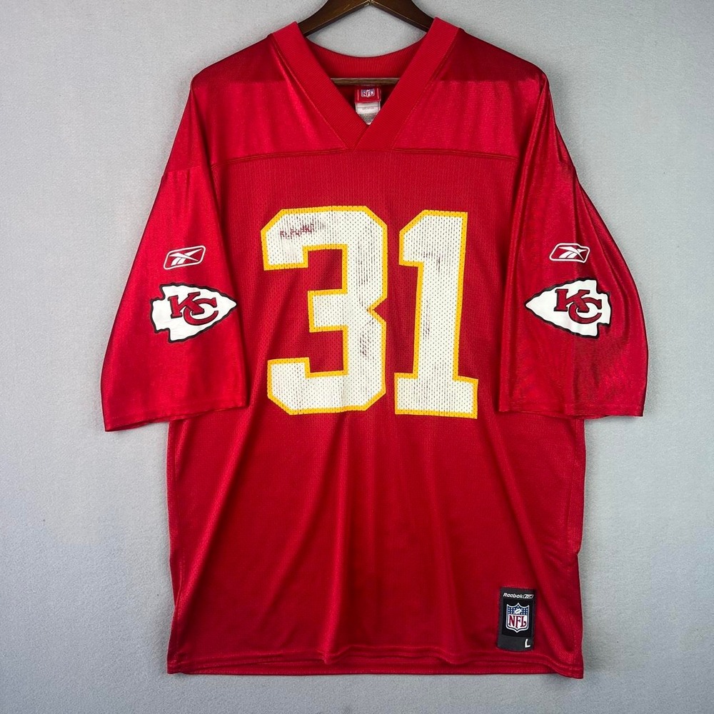 Kansas City Chiefs Holmes 31 NFL Football Red Jersey L